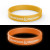 Custom Glow Silicone Bracelet - Orange