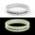 Custom Glow Silicone Bracelet - White