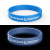 Custom Glow Silicone Bracelet - Blue
