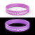 Custom Glow Silicone Bracelet - Purple