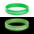 Custom Glow Silicone Bracelet - Green