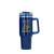 Custom Behemoth 40 oz. Hugo Plastic Interior Stainless Steel Travel Mug - Blue 