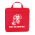 Custom Non-Woven Stadium Cushion-Recycled - Red