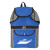 Custom All-In-One Beach Backpack Cooler - Royal blue