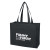 Custom Matte Laminated Non-Woven Shopper Bag  - Matte Black