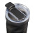 Custom Thalia 16 oz Vacuum Insulated Tumbler - Black Top View 