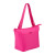 Custom Kade Recycled 6-Can Tote Cooler Lunch Bag - Pink Side View 