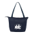 Custom Kade Recycled 6-Can Tote Cooler Lunch Bag - Navy 