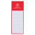 Custom Magnetic Note Pad - Red