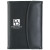 Custom Leather Look 5" x 7" Portfolio - Black Front view
