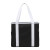 Custom Varsity Club Tote - Black Back View 