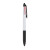 Custom Tri-Color Ink Recycled Stylus Pen - Black Side View 