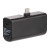 Custom Stay Powered 1200 mAh Power Bank with Type-C Tip - Black Side View 