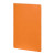 Custom 5.5" x 8" FSC Recycled Mano Slim Meeting Journal - Orange Side View 