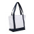 Custom Oversized Recycled Canvas Tote Bag - Navy 