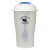 Custom Salad Shaker Set - 3 Piece - Frosted White with Blue