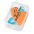 Custom Foam Ear Plug Set in Case - Orange