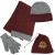 Custom Cold Weather Set - Maroon/Gray