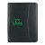 Custom Leather Look Zippered Portfolio w/Calculator - Black