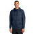 Custom Nike Therma-FIT Pocket Full-Zip Fleece Hoodie - Navy Front view