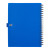 Custom 5" x 7" FSC Recycled Stash Spiral Notebook - Blue Back View 