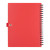 Custom 5" x 7" FSC Recycled Stash Spiral Notebook - Red Back View 