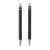 Custom Mod Recycled Pen and Pencil Gift Set - Black Back View 