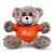 Custom 7" Soft Plush Bear With T-Shirt - Orange 