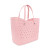 Custom Crocs Classic Large Tote - Powder Pink/Black Side View 