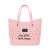 Custom Crocs Classic Large Tote - Powder Pink/Black