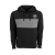 Custom Premium Cotton Blocked Fleece Pullover Hoodie - Black 