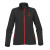 Custom Stormtech Orbiter Women's Softshell - Black/Red