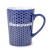 Custom ACE Hexagon Textured Soccer Mug - Navy