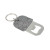 Custom THE GOODS Recycled Felt Bottle Opener - Gray side view