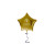 Custom 18" Star-shaped Mylar Balloon 1 COLOR 1 SIDE - Gold 