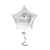 Custom 18" Star-shaped Mylar Balloon 1 COLOR 1 SIDE - White 