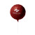 Custom 18" Circular Mylar Balloon 1 COLOR 1 SIDE - Red