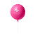 Custom 18" Circular Mylar Balloon 1 COLOR 1 SIDE - Hot Pink 