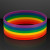 Custom Rainbow Stretch Silicone Bracelets (NON-Light Up) - Back View 