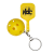 Custom Pickle Paddle Pickle Ball Keychain - Yellow 