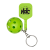 Custom Pickle Paddle Pickle Ball Keychain - Lime Green 