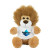 Custom Fluffy the Fierce 6" Plush Teddy Lion - White 