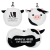 Custom Comfort Pals Cow 2-in-1 Pillow Sleep Mask - White