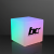 Custom 6" Mid-Size Light Cube, Remote Controlled Decor - In Use 