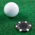 Custom Poker Chip Golf Ball Marker - Black Lifestyle View 