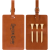 Custom Golf Bag Tag and Tee Set - Brown 