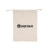 Custom KeepSafe Cotton Pouch - Natural Front view