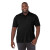 Custom Men's Tall DADE Short Sleeve Performance Polo - Black Lifestyle View 