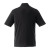 Custom Men's Tall DADE Short Sleeve Performance Polo - Black Back View 