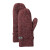 Custom Unisex WOODLAND Roots73 Knit Mitts - Dark Red Heather 